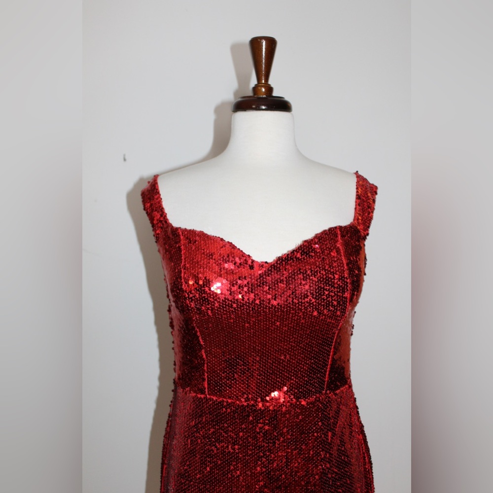 Red Sequin Formal - image 8